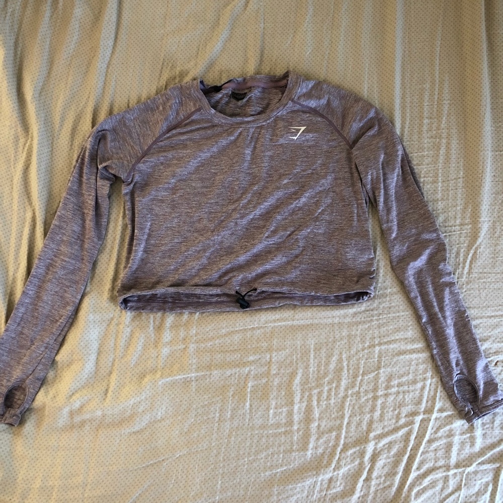 Gymshark drawcord crop top